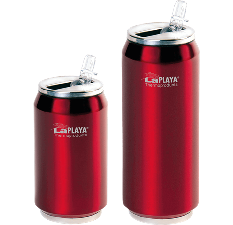 LaPLAYA Cool Can - Nerez 0,33 litra červená termoplechovka