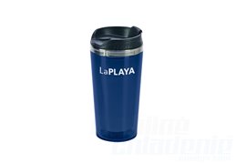 Plastovo-nerezový termo hrnček LaPLAYA Mercury Mug 420ml - modrý